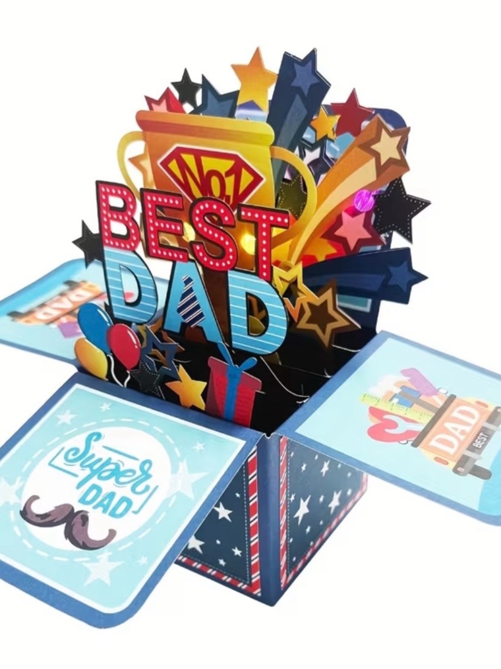 RESERVED FOR SHAKDUKE “Best Dad" Father’s Day Pop Up Card